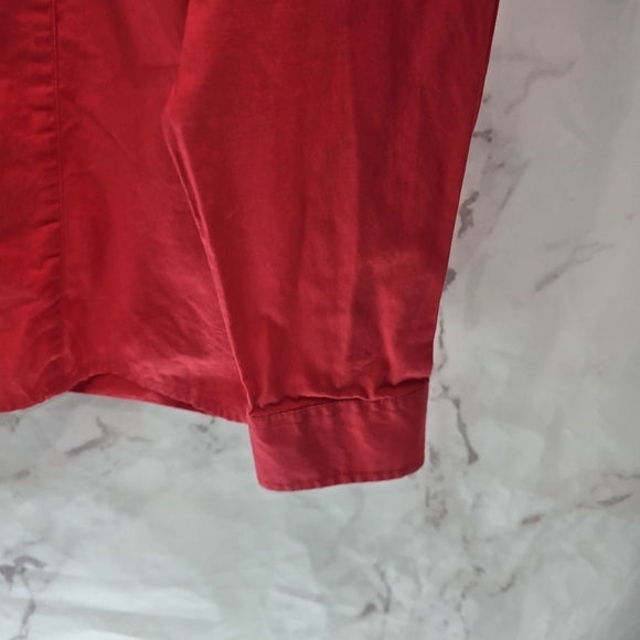 Vintage Western Shirt Women Medium Red Pearl Snap Button Rocky Mountain Rockies - Picture 4 of 11